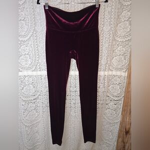 Spanx Velvet Womens High Waisted Leggings Large